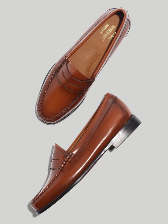 G.H. Bass & Co. Shoes - G.H. Bass Whitney Weejuns Penny Loafers in Cognac, Size 6.5